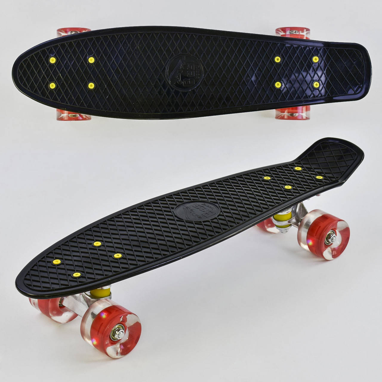 

Скейт Пенни борд (Penny Board) 22" Best Board свет колеса черный