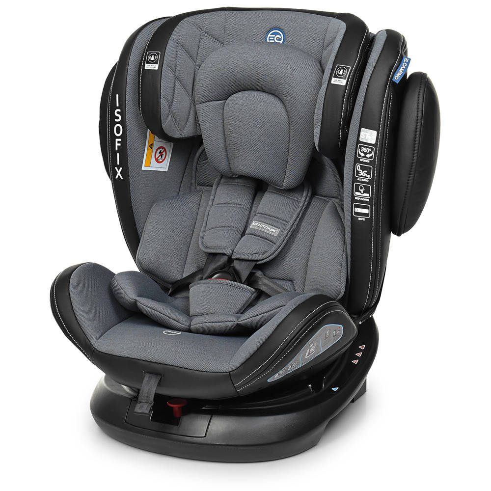 

Детское автокресло от рождения (0+ 1-2-3, 0-36 кг, isofix) El Camino Evolution ME 1045 Royal Dark Gray Серый
