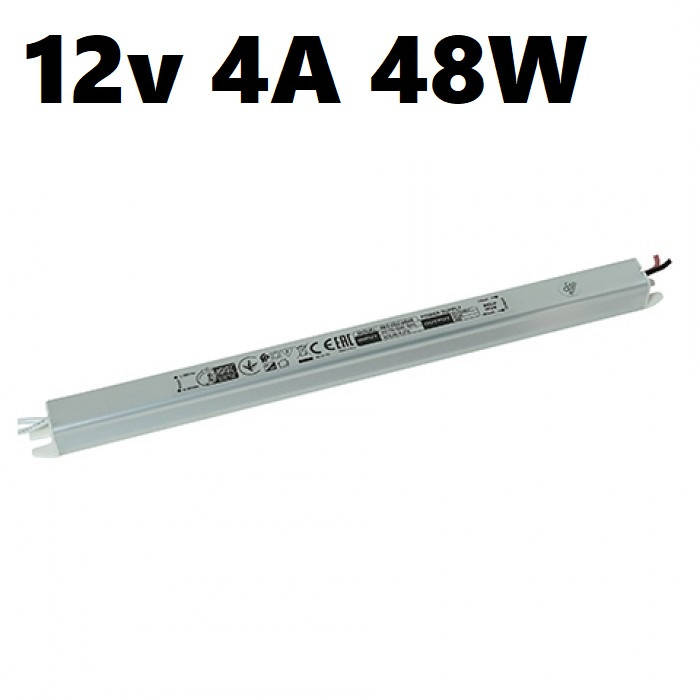 

Блок питания SLIM DC 12V 48W 4А Слим драйвер для LED ленты