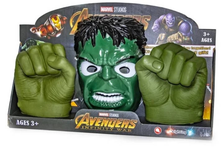 

Маска Халка Набор Маска Халка c перчатками