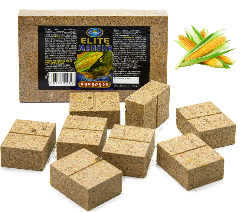 

Макуха Корона Elite кукуруза 8 шт Макуха для макушатника кубики 310г