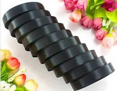 

Лента атласная 0,6 см (рулон 20м), Черная, Белый