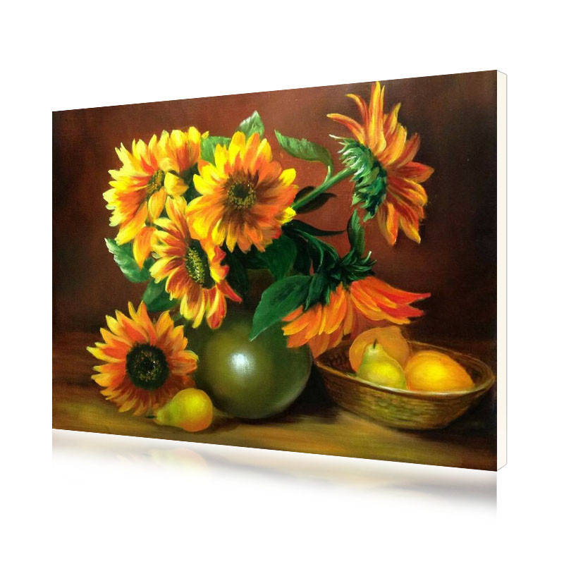 

Картина по номерам Lesko Y-5287 "Подсолнухи и груши" 40-50см набор для творчества живопись