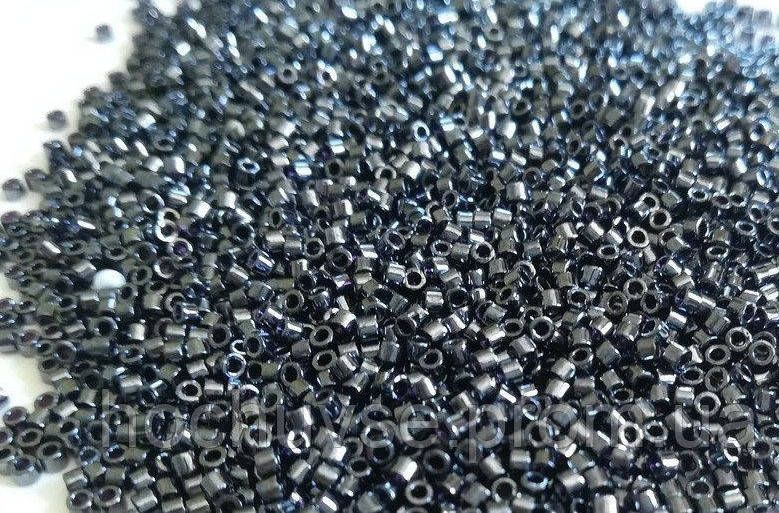 

Японський бісер Miyuki Delica 11/0 DB0001 Gunmetal
