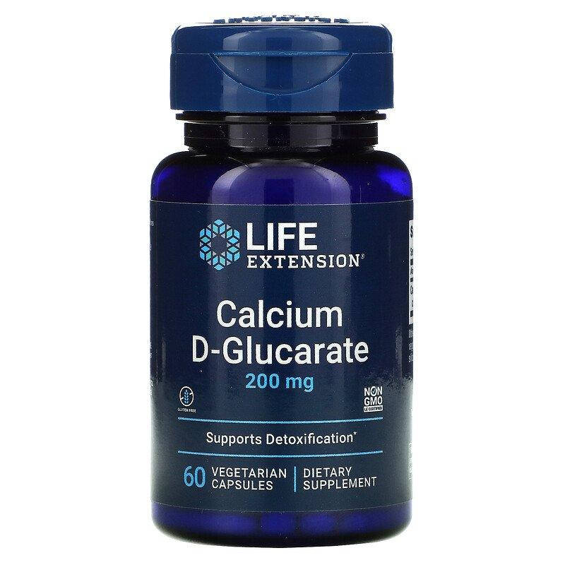 

Кальций D-глюкарат Life Extension "Calcium D-Glucarate" 200 мг (60 капсул)