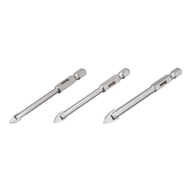 

Набор сверл по стеклу и керамике 5+6+8 мм HEX 1/4'' (6.35 mm) INTERTOOL SD-0293