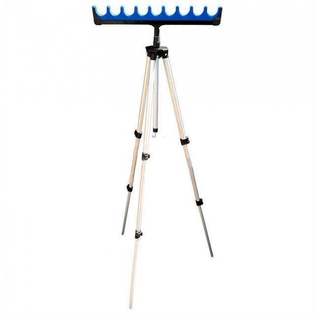 

Подставка тренога фидерная на 9 удилищ (неопрен)