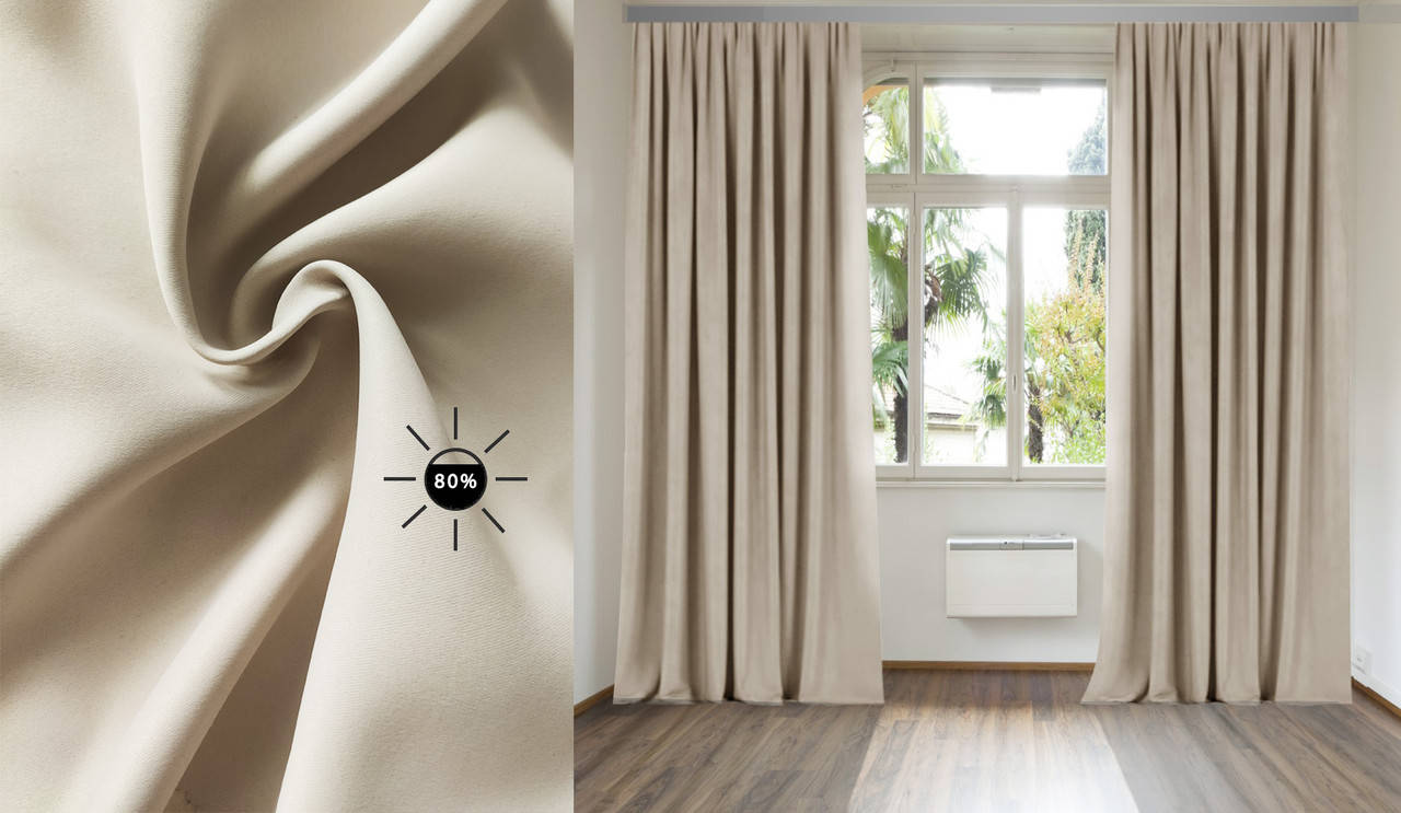 

Комплект штор Di&Di Димаут Матовый Светло-бежевый 2.5