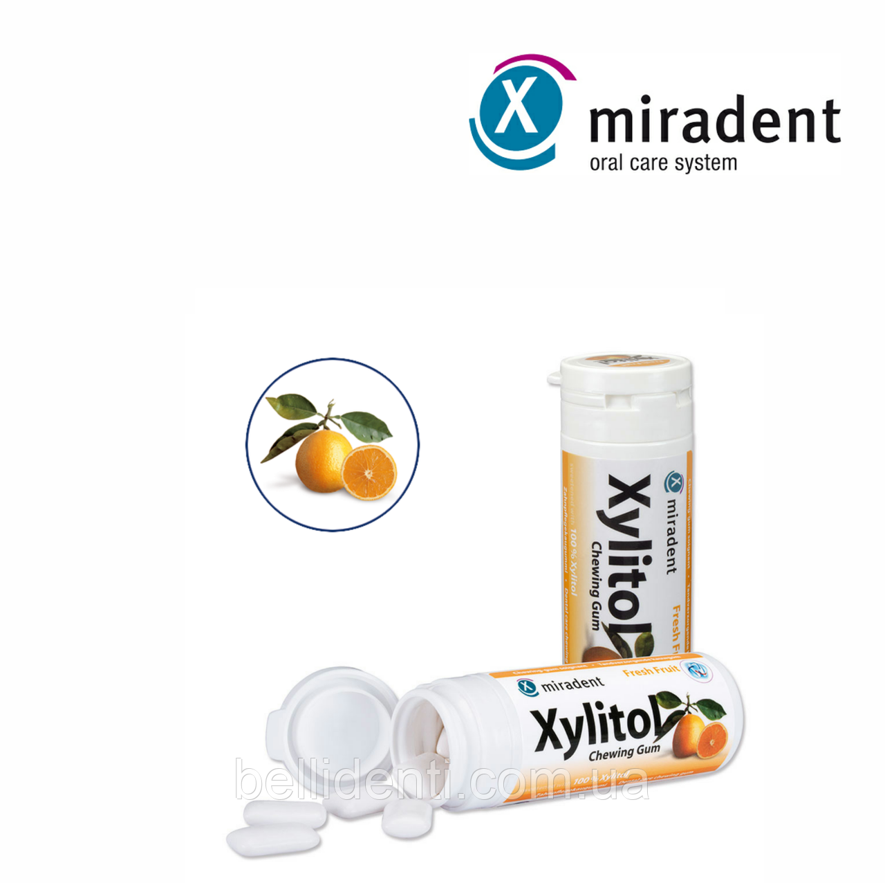 

Жевательная резинка с ксилитом Xylitol Fresh Fruit (свежие фрукты), 30 шт.