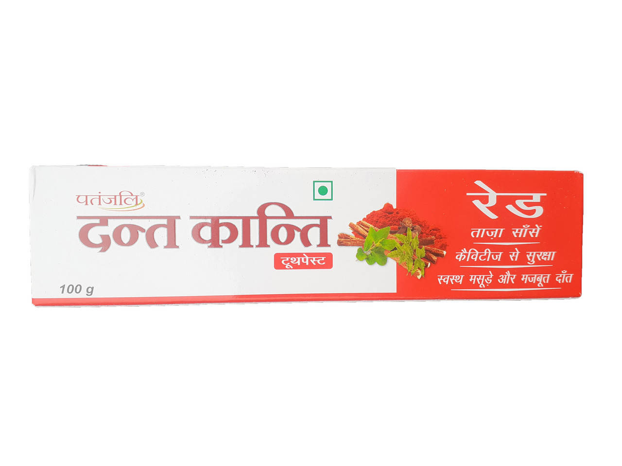 

Зубная паста Dant Kanti RED 100г (Patanjali) срок 07/22