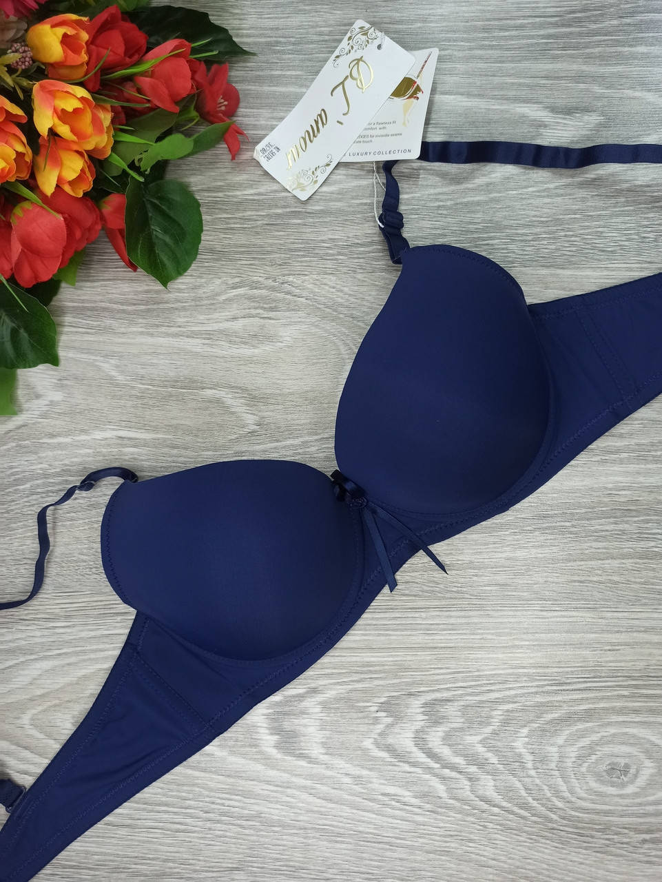 

Бюстгальтер Blamour полностью гладкий 80C синий (58378)