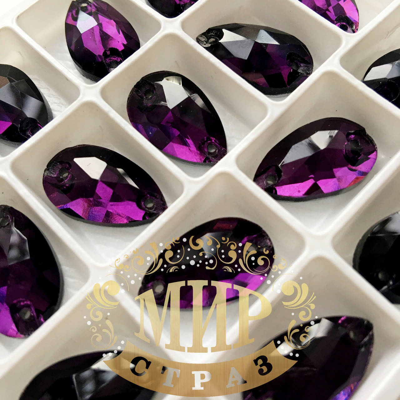 

Пришивные капли Purple Velvet (11x18мм) 1шт