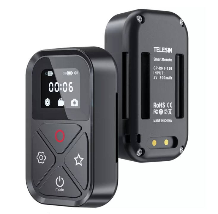 

Пульт для GoPro Hero 10/9/8/Max и смартфонов Telesin GP-RMT-T10, Черный