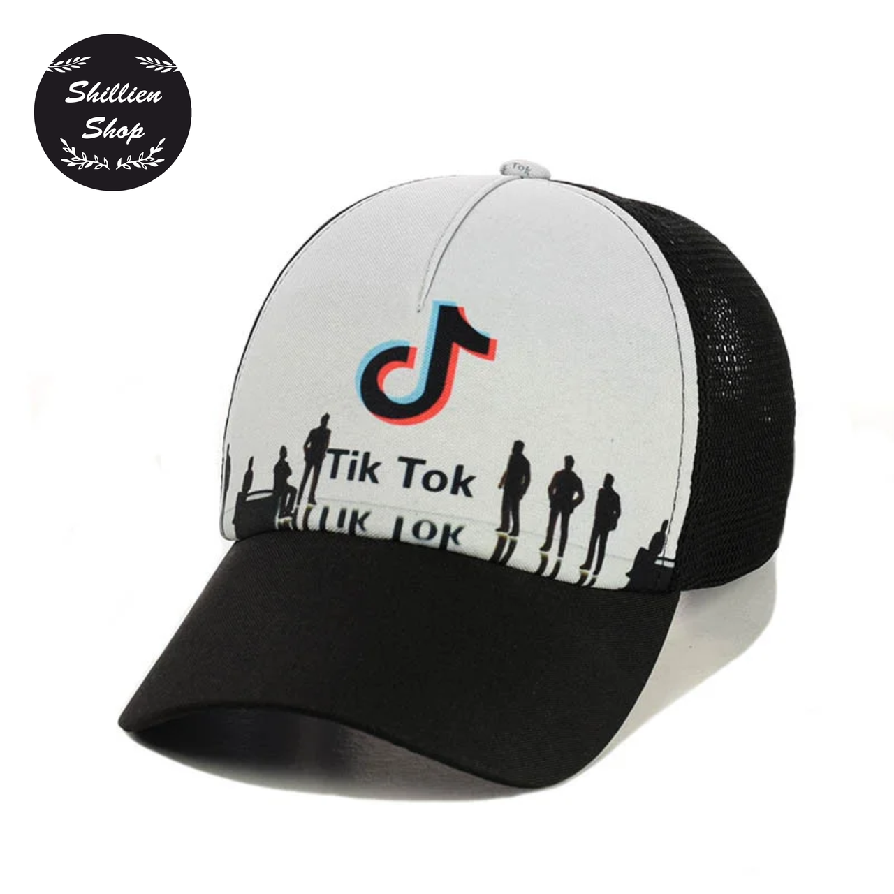 

● Летняя кепка бейсболка с сеткой - TikTok / ТикТок ●, Серый