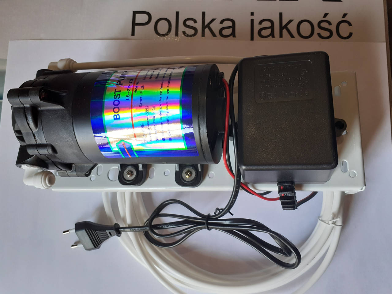 

Помпа - насос для систем обратного осмоса 75G на планке в сборе