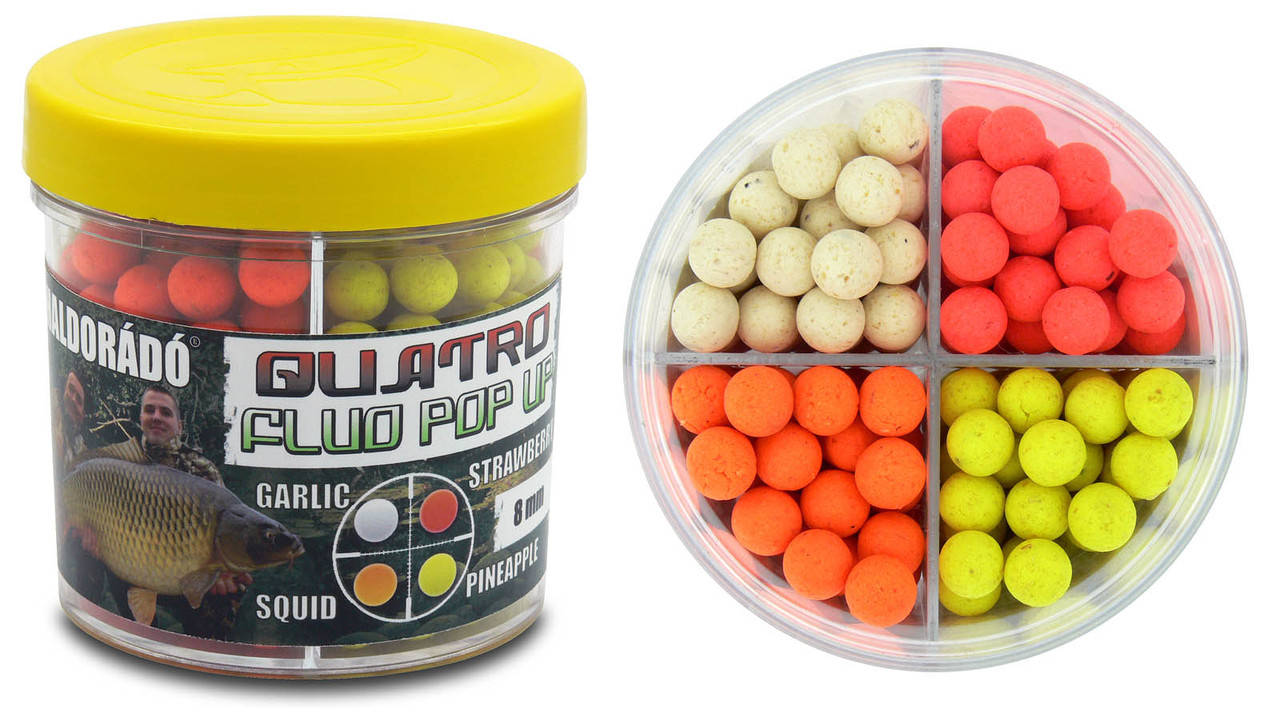 

Бойлы плавающие HALDORÁDÓ QUATRO FLUO POP UP BOILIES 8 MM