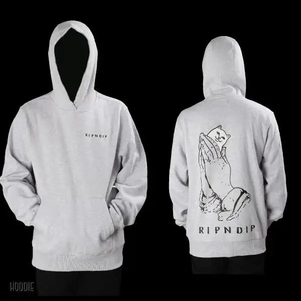 

Худи с логотипом рипндип кот | стильная толстовка ripndip M, Разные цвета