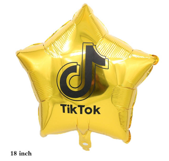 

Фольгированная звезда "Тик Ток" золото, 45 см (Китай)