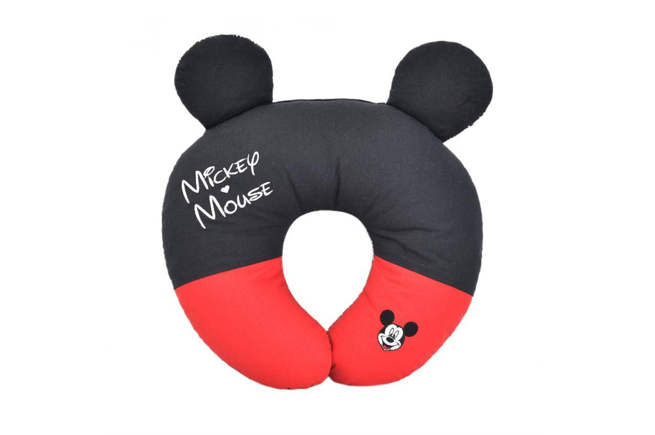 

Подушка-рогалик дорожный Mickey Mouse 35х38, Красный