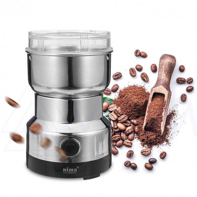 

Кофемолка электрическая бытовая NIMA 150Вт из нержавеющей стали на 70 грам
