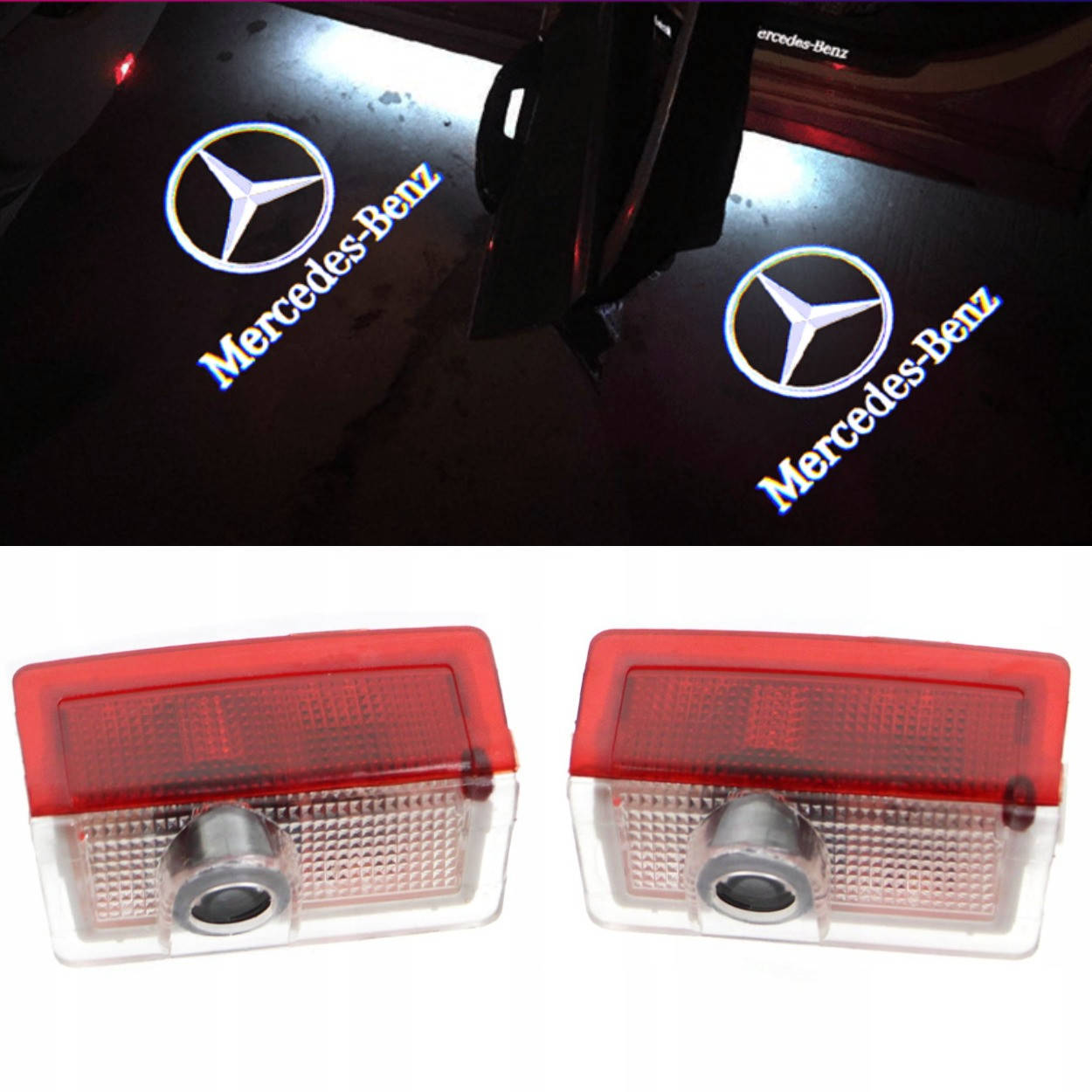 

Mercedes-Benz W212 W213 W166 X166 AMG Штатная Led подсветка двери с логотипом тюнинг
