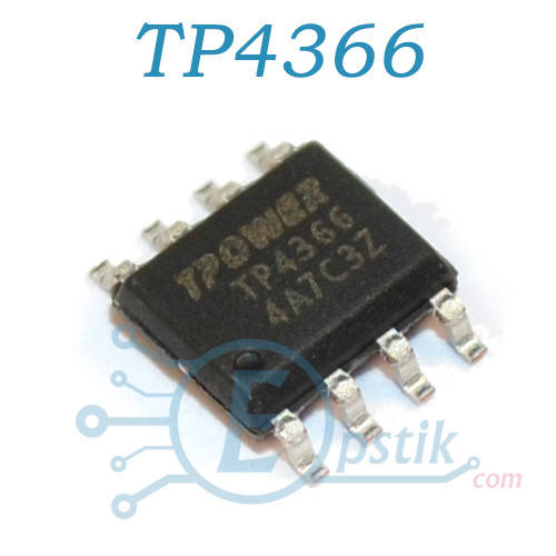 

TP4366, контроллер заряда Li-Ion, 4.2В 1000мА, SOP8