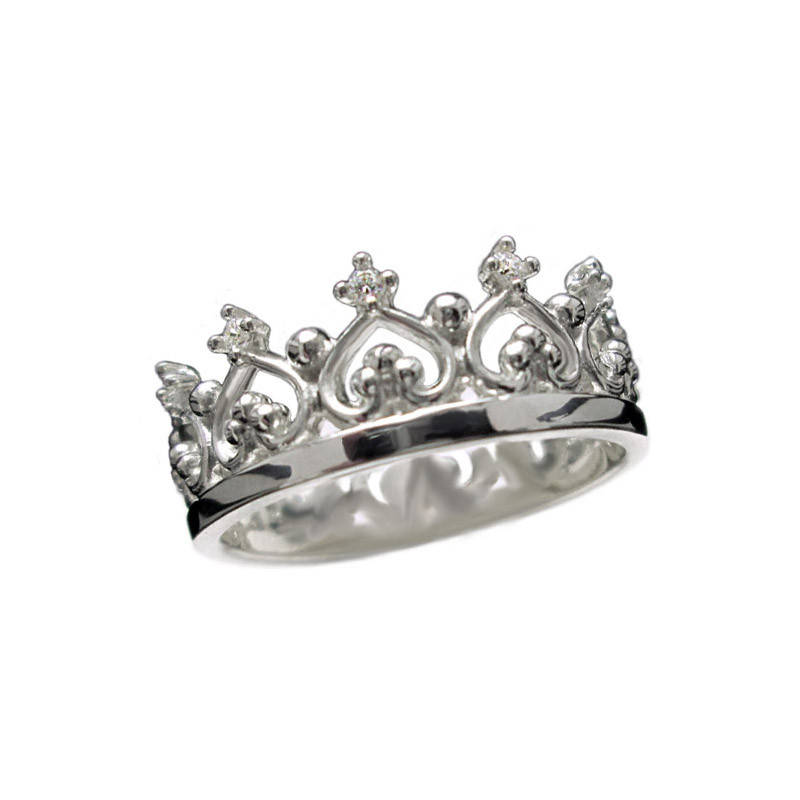 

Серебряное кольцо Корона Королева с Фианитами