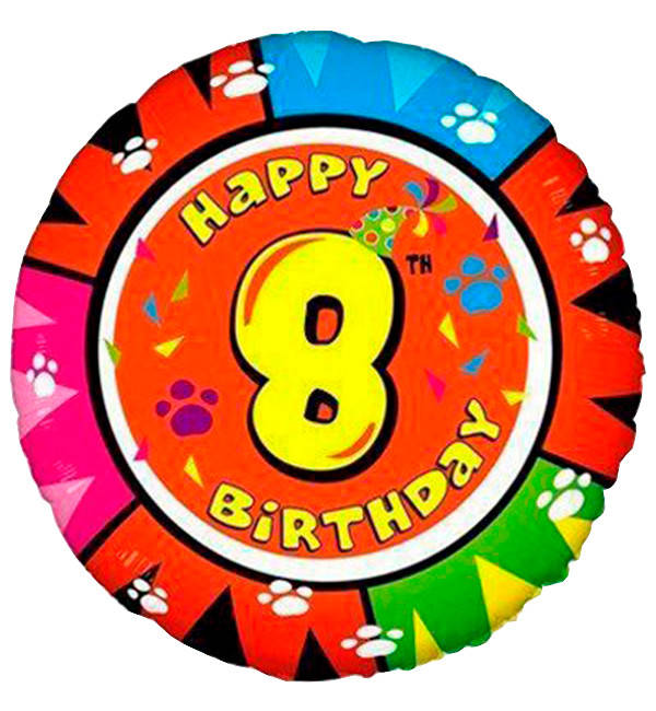 

Воздушные шары "Цифра 8", Испания, Ø - ., качественный материал, Разные цвета