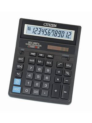 

Калькулятор Citizen SDC-888TII бухгалтерский 12р, Черный