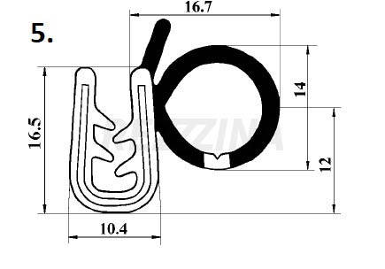 

Уплотнитель проема двери ВАЗ 2101