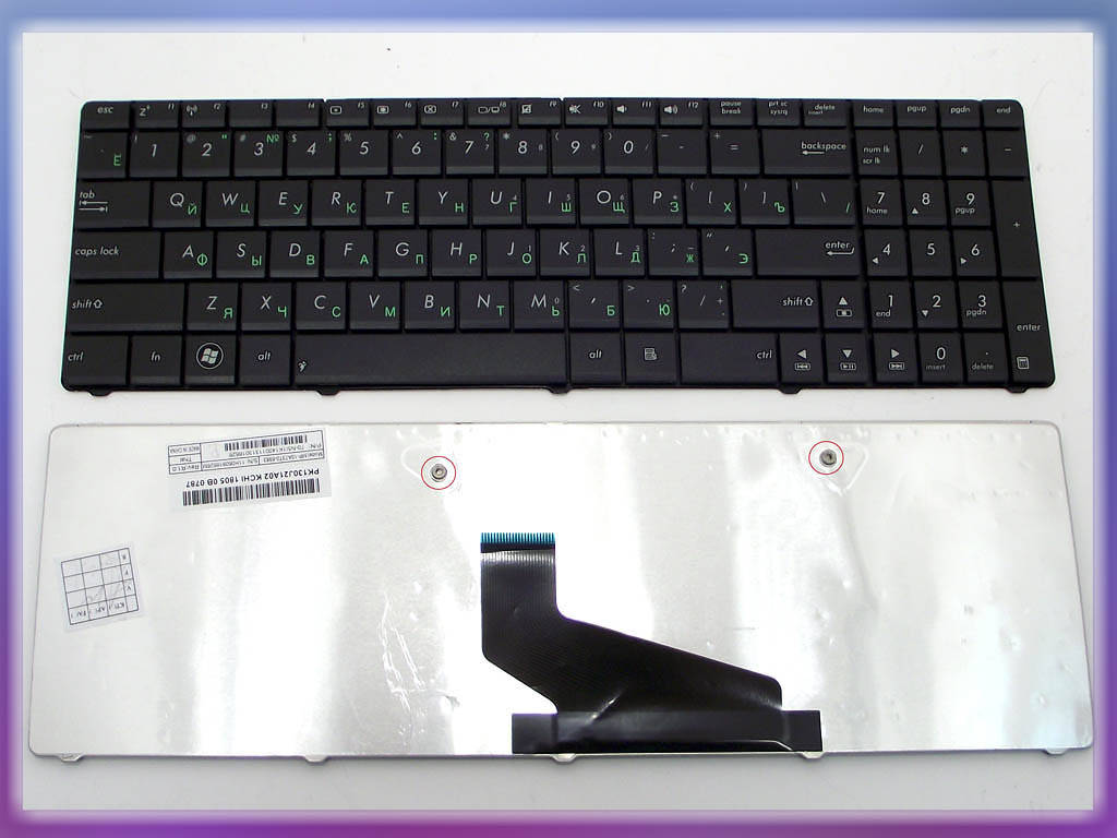 

Клавиатура для ASUS K53Z, X53U, K53TA, K53TK, K73T, K73TA ( RU Black )., Черный