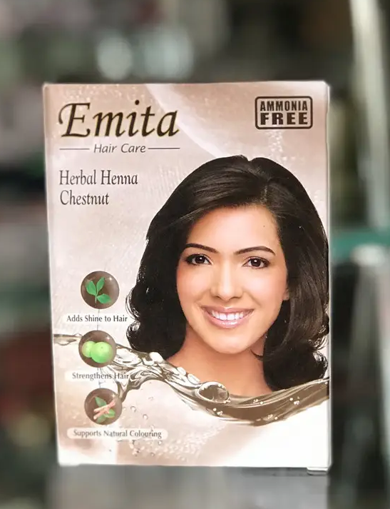 

Хна для волос Эмита 6 пакетиков х 10 грамм.Chesnut Каштан