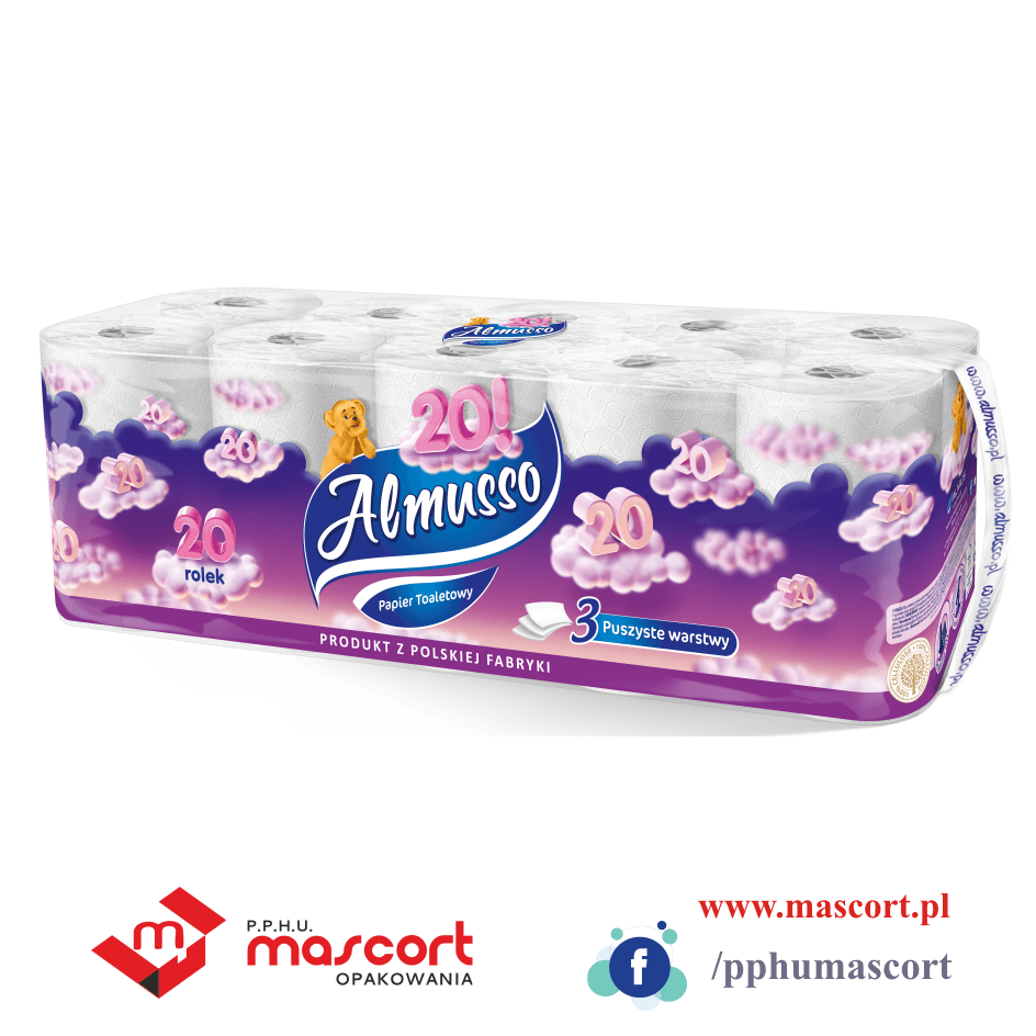 

ТУАЛЕТНАЯ БУМАГА ALMUSSO 20 РУЛОНОВ