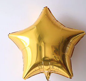 

Фольгированная звезда 18"(45см) золото, Китай