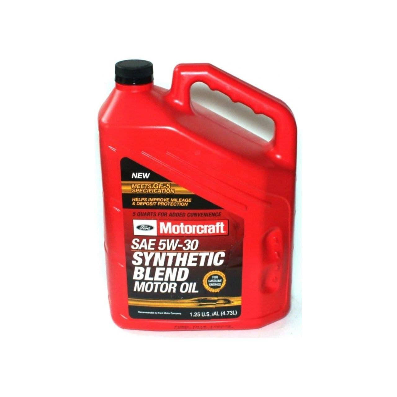 

Моторное масло Ford Motorcraft Synthetic Blend 5W-30 4.73л (XO5W305QSP) ORG XO5W305QSP