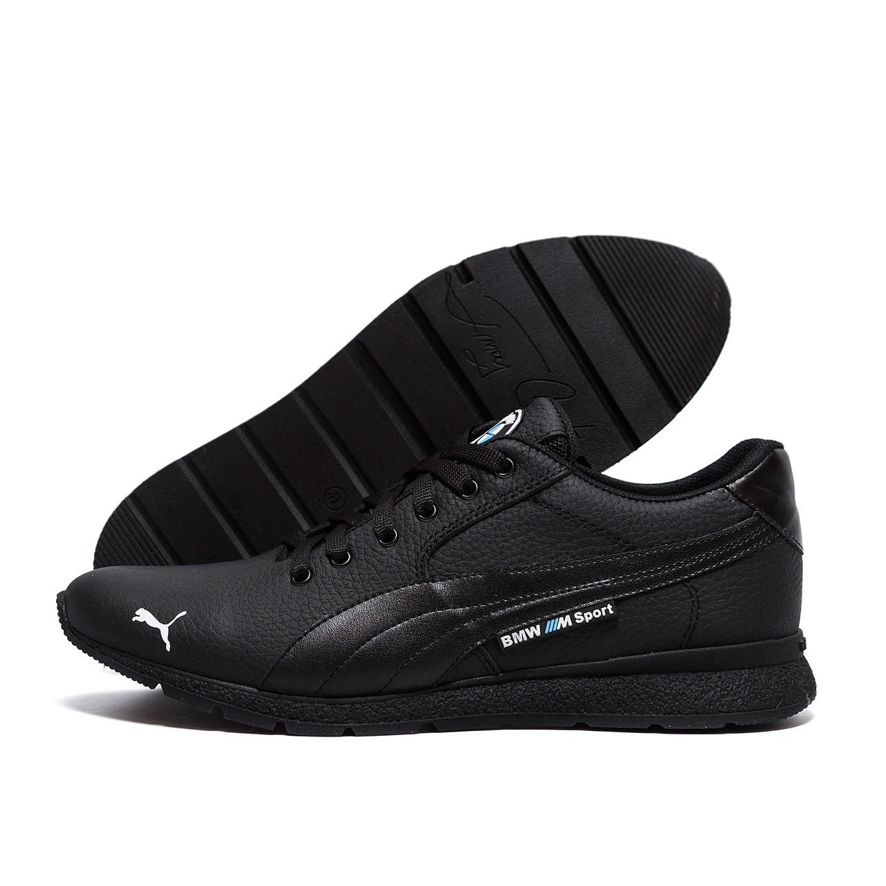 

Мужские кожаные кроссовки Puma BMW MotorSport, Черный