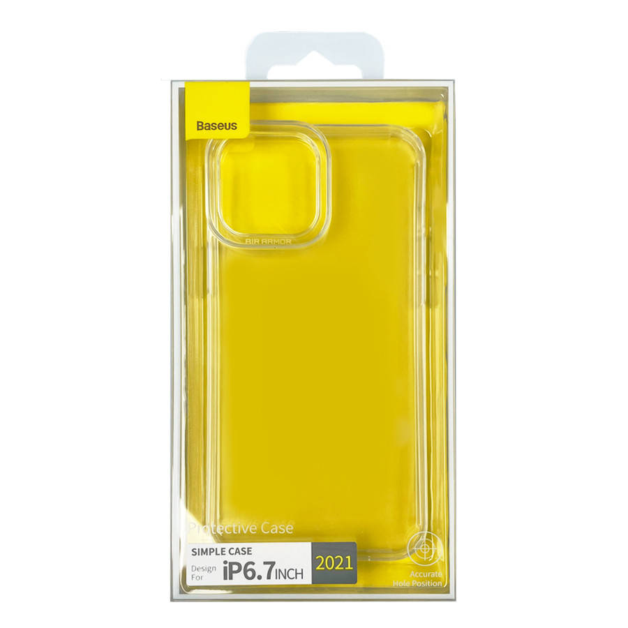 

Чехол Baseus Iphone 13 Pro Max (Simple Case) (Transparent), Прозрачный