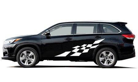 

Полосы на авто Astart3d Шахматы WHT 2600х400х0.060мм