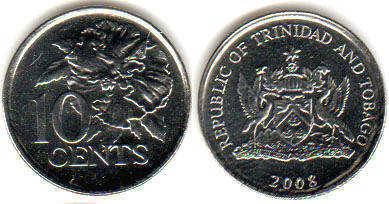 

Trinidad Тринидад и Тобаго - 10 Cents 2008 UNC