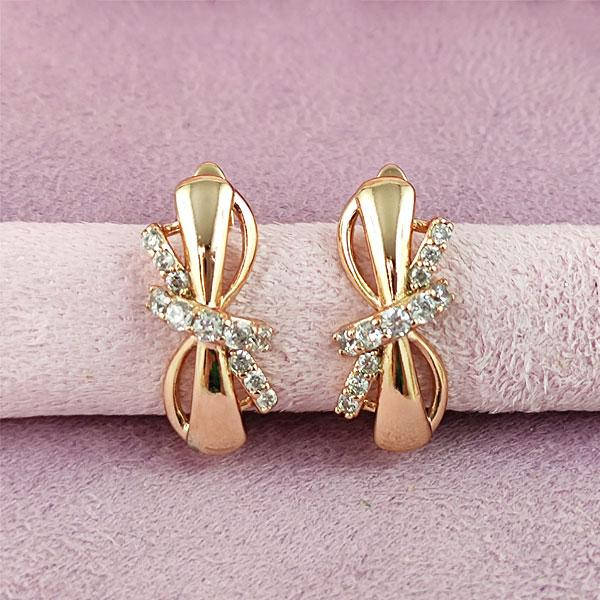 

Серьги Xuping Нежный бантик медицинское золото позолота 18К английский замок А/В 1-1295