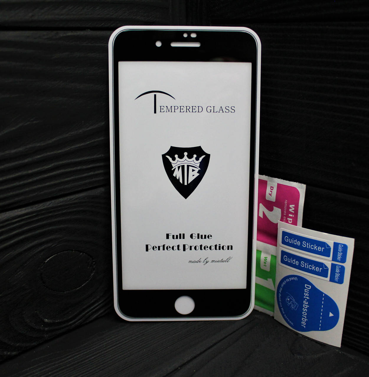 

Защитное стекло для iPhone 8 Plus / 8+ FullGlue чёрное, Прозрачный