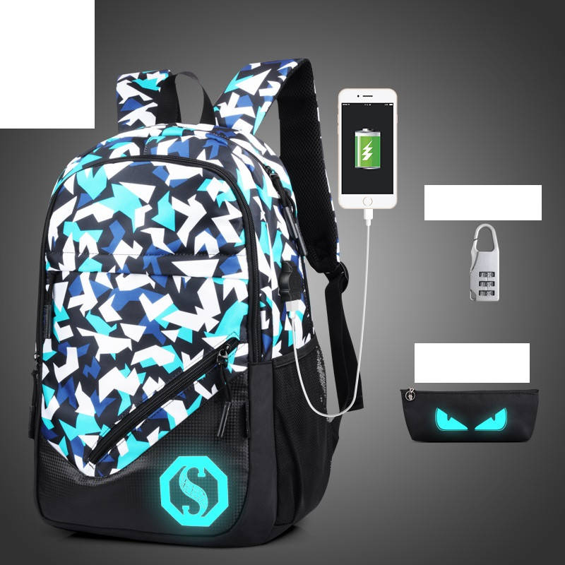 

Рюкзак Senkey&Style цветной с кодовым замком и пеналом, Разные цвета