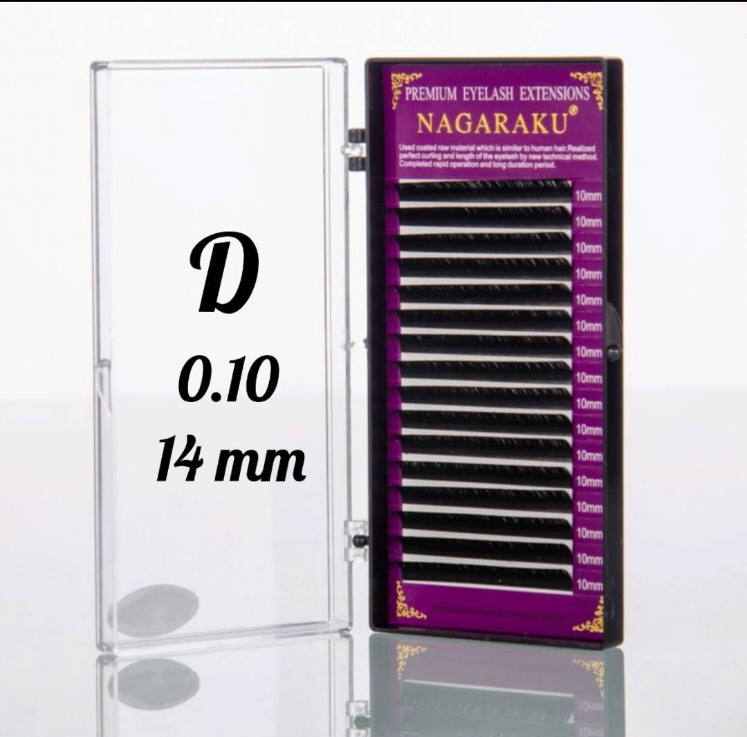 

Ресницы Nagaraku 0.10D - 14 мм