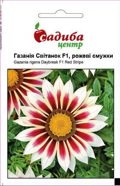 

Семена Газания Рассвет, розовые полоски 10шт Садыба Центр, Розовый