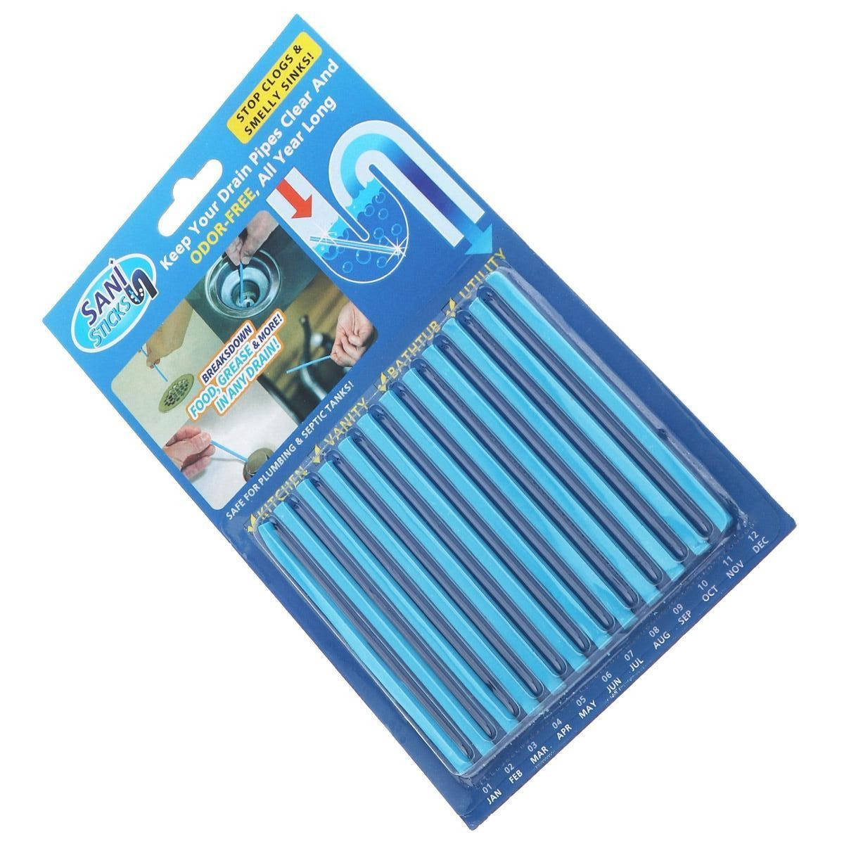 

Палочки Sani Sticks для очистки засоров слива раковины и канализации