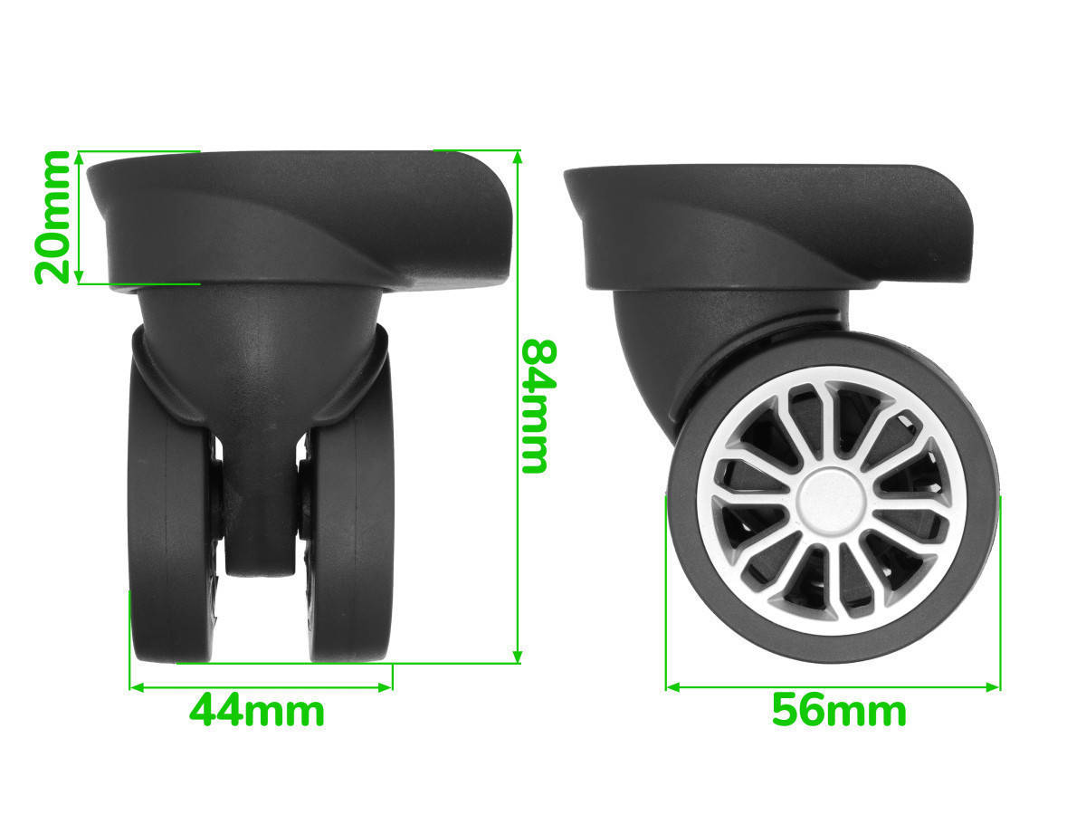

Колеса для чемодана ЧМК-1/8075, Черный