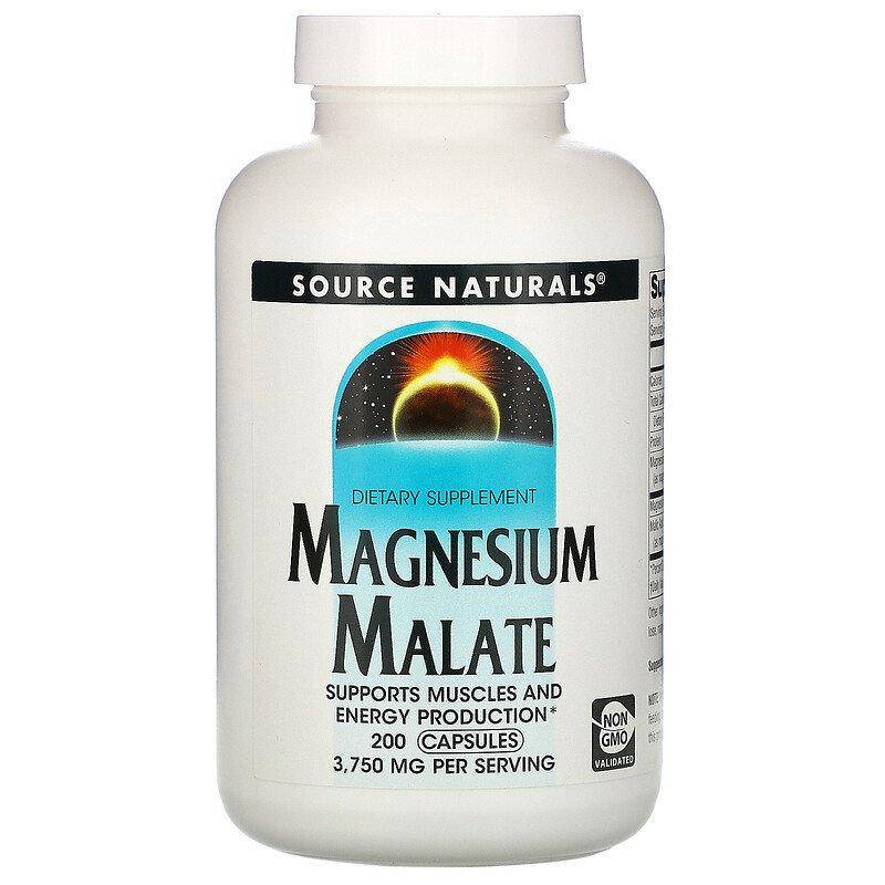 

Source Naturals Magnesium Malate 3,750 mg 200 капсул