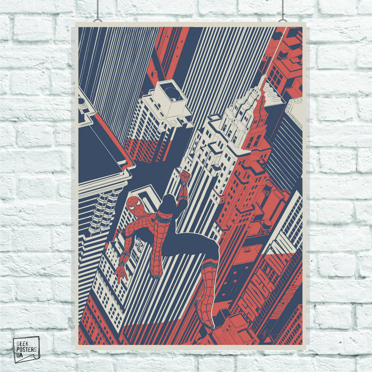

Постер Spider-Man, Человек-паук, Спайдермен. Размер 60x43см (A2). Глянцевая бумага