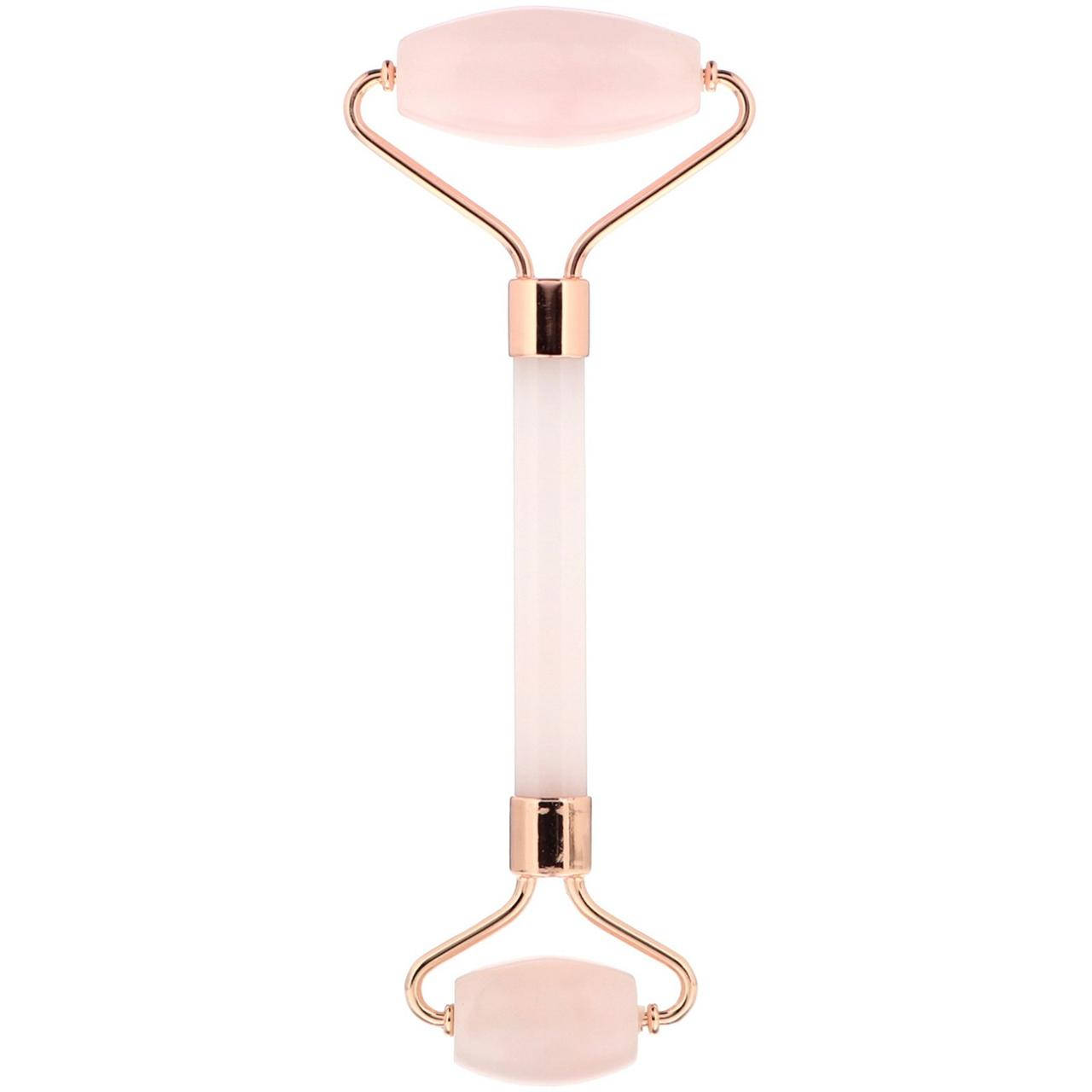 

Массажер роллер для лица розовый кварц.