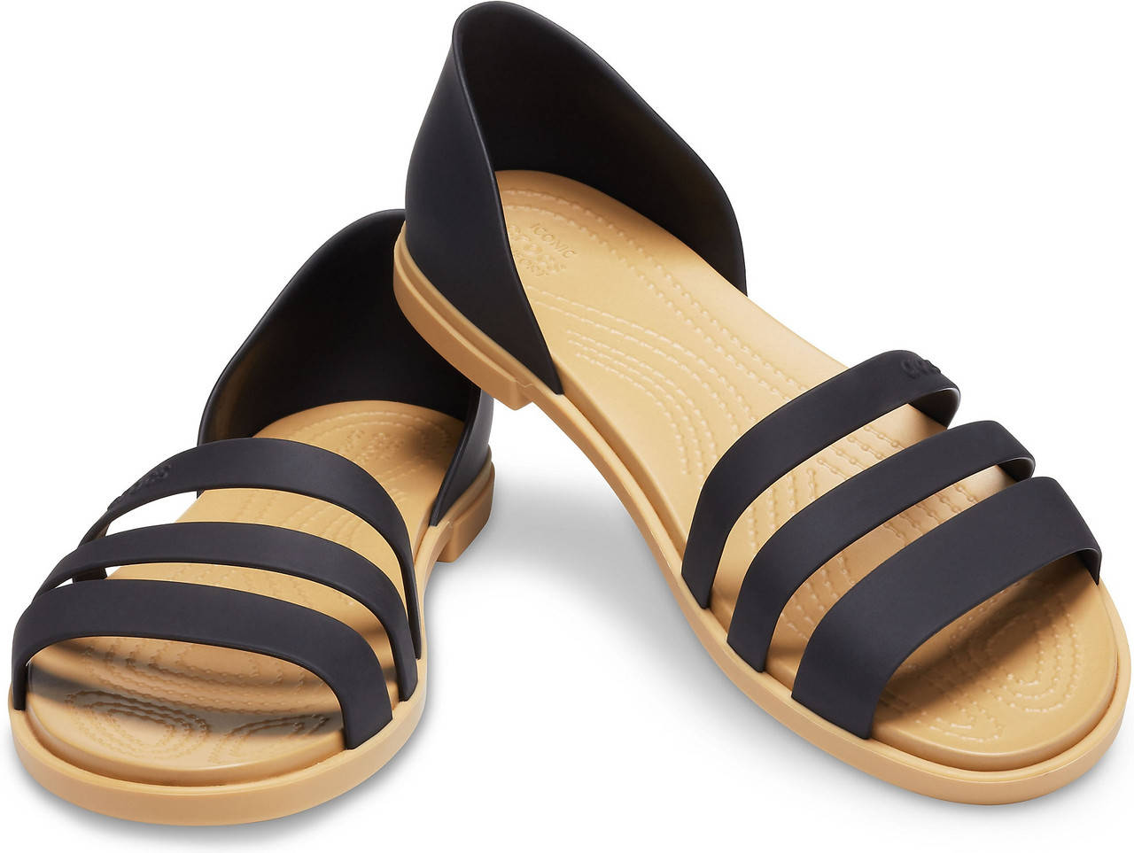 

Женские кроксы Crocs Tulum Open Flat Black/Tan W7 (37)